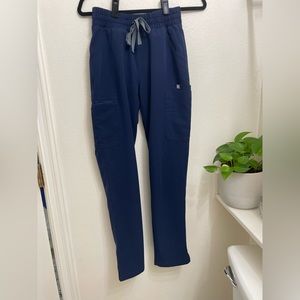 FIGS Yola Skinny (original waist band) High Waisted Scrub Pant Navy Blue - XXS